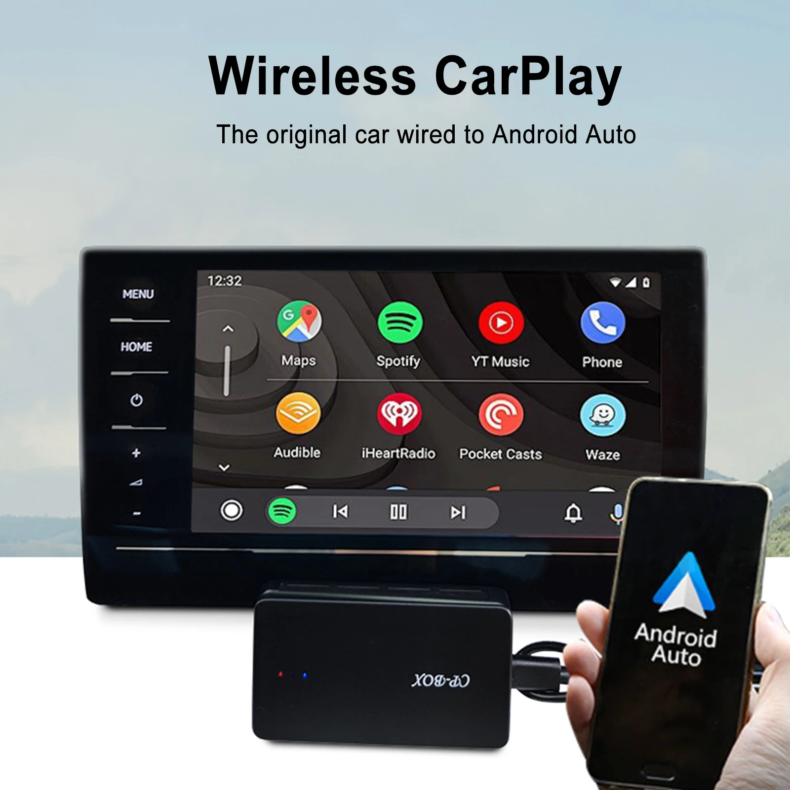 

CarPlay Adapter Car Multimedia Player Wireless CarPlay Dongle Support Netflix Youtube Car Radio Box Support IOS Android Phone