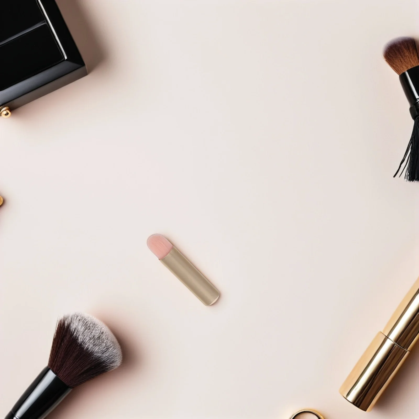 Set di mini pennelli per trucco da 12 pezzi: multiuso portatile per labbra, occhi, correttore, dimensioni da viaggio compatte, setole morbide, applicazione di precisione