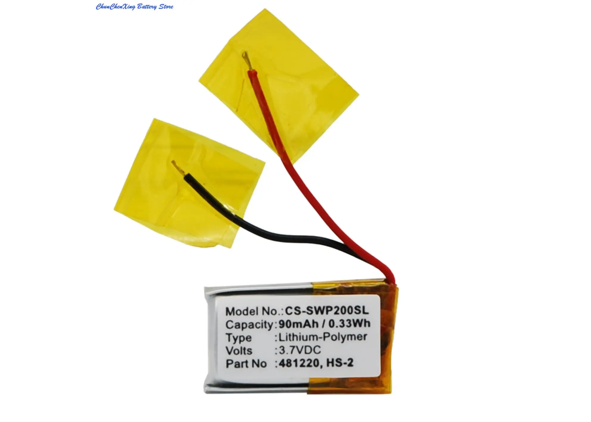 3.7V 90mAh CS-SWP200SL Wireless Headset Battery 481220, B481220, HS-2 , AHB601218 for Samsung WEP-200, WEP-210, WE-P301 +TOOL