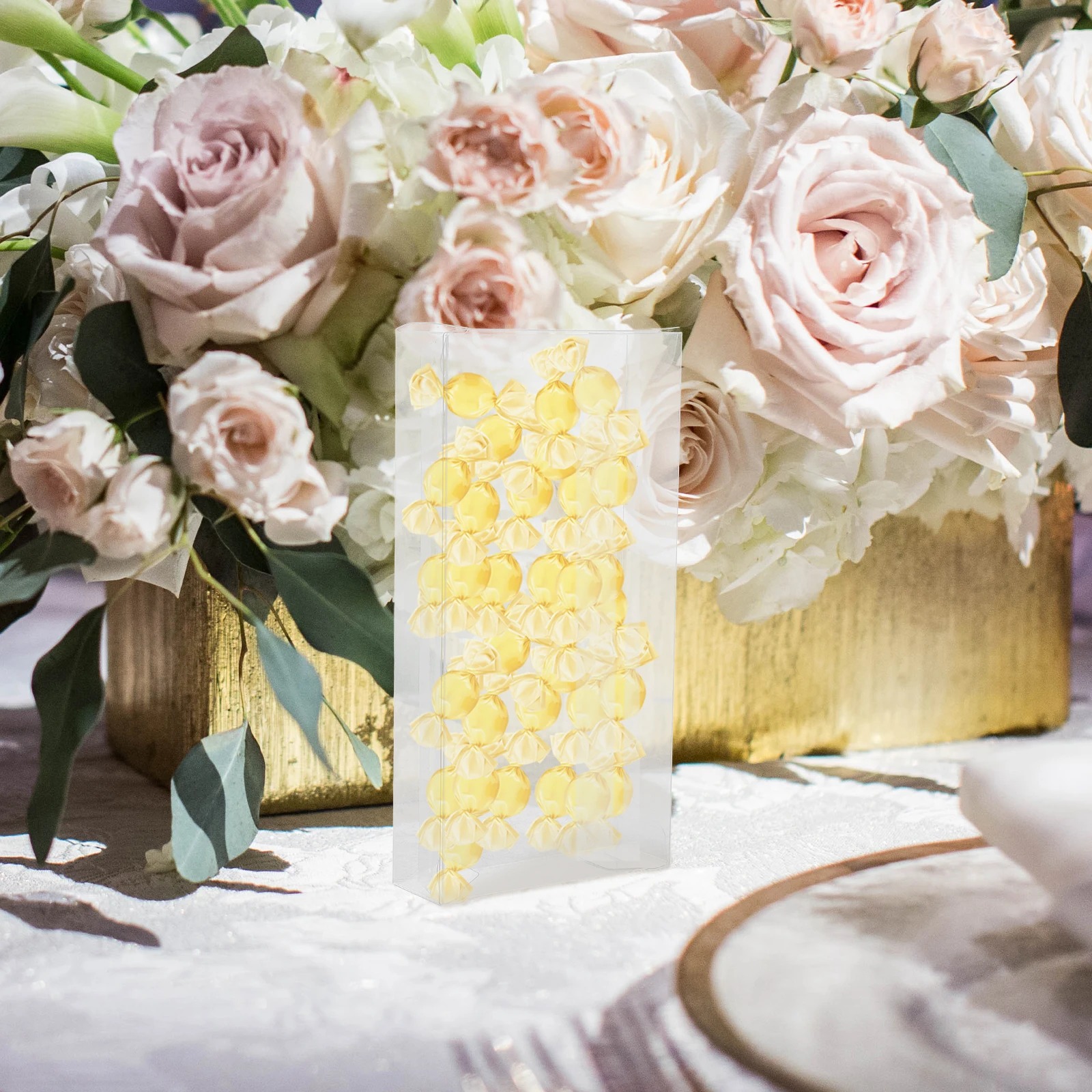 

12Pcs Clear Favor Boxes Durable Transparent Gift Boxes Perfect for Wedding Candy Party Treats Party Box Treat Box