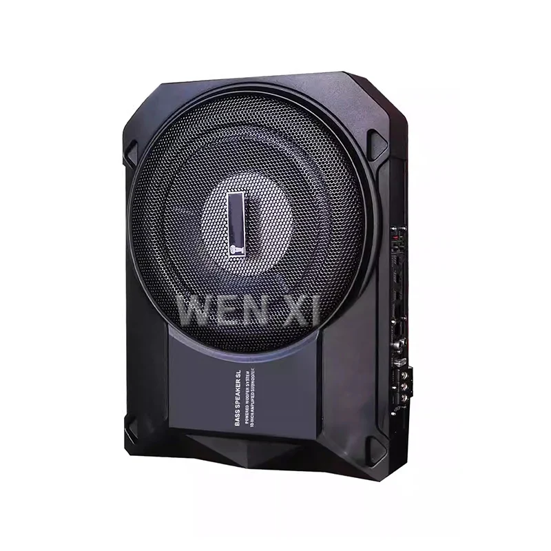 10 Inch Car Speaker 12V High Power Active RMS 200W Pure Bass Can Be Under The Seat Ultra-Thin Subwoofer Car Audio Modification