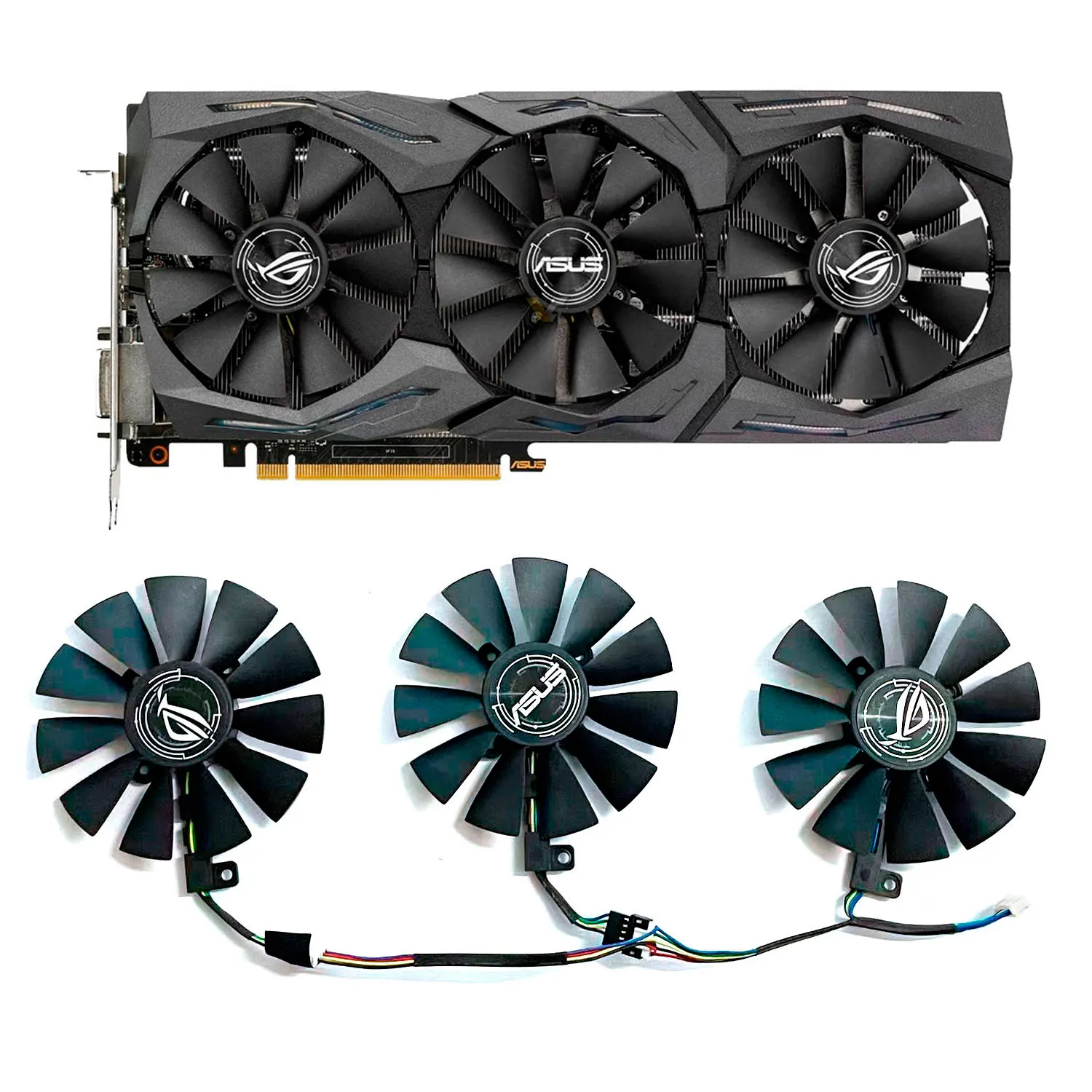 Оригинальный FDC10U12S9-C GTX1080 кулер для графической карты ASUS Strix GTX1060 OC 1080 1070 1080Ti RX 480 кулер вентилятора