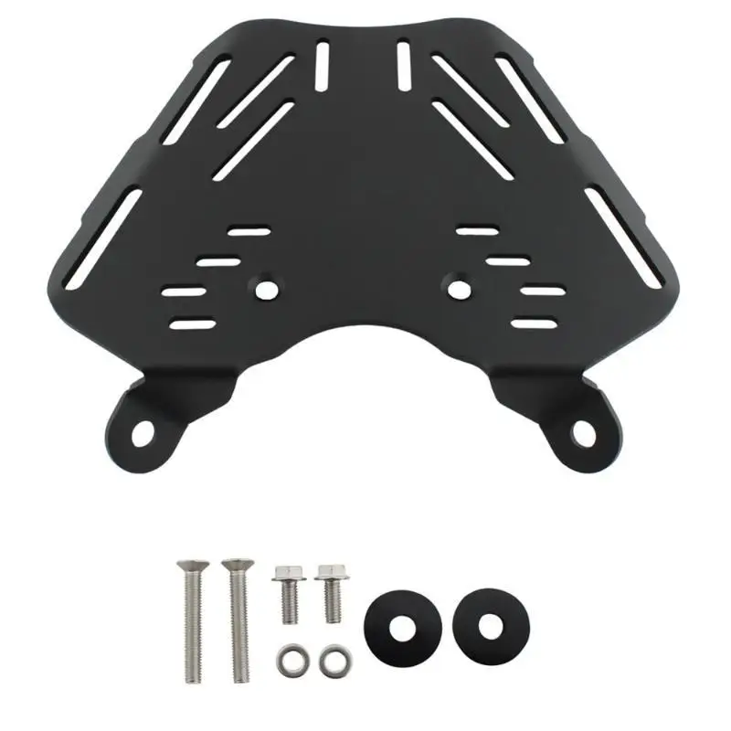 Motorcycle Rear Luggage Rack Non Deformable Thickened Tail Box Bracket Base Plate with Screws for Adventure Rides