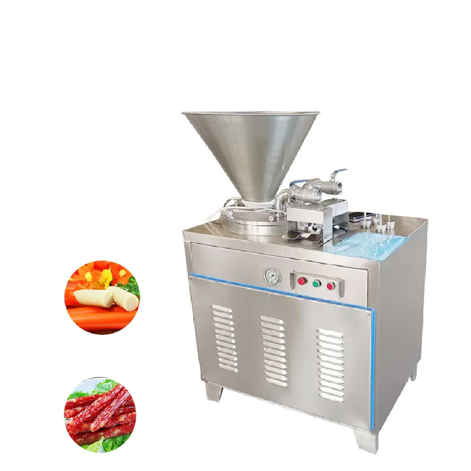 Commercial Hydraulic Meat Sausage Filler Fill Stuffer Stuffed Vertical Automatic Big Chicken Machine