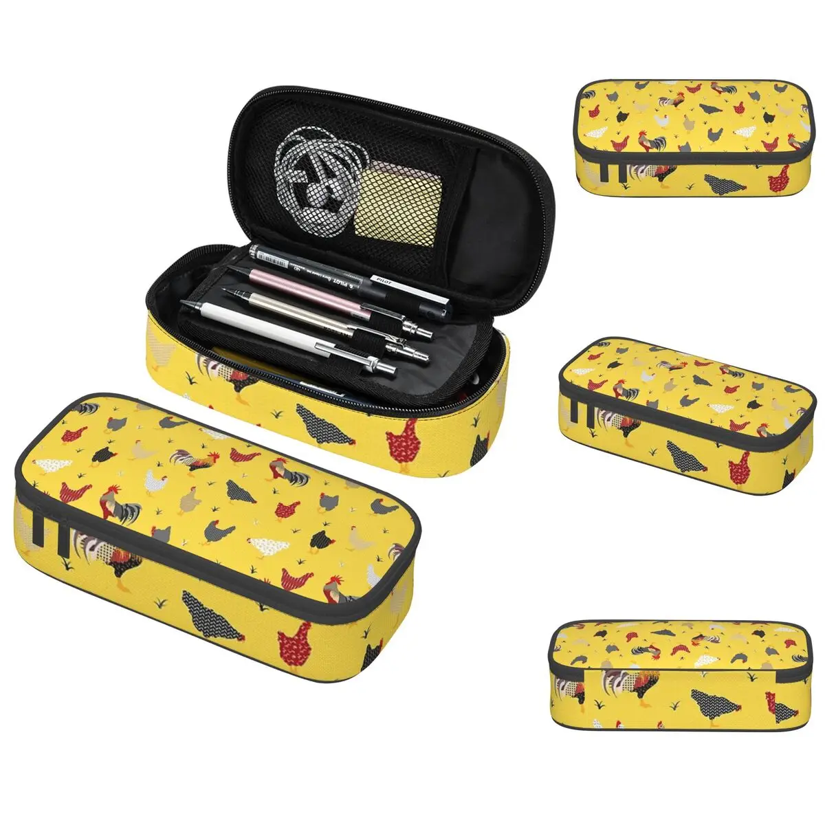 

Chicken Farm Pencil Case for Kids Gifts Pen Box Pencil Bag Stationery Supplies Pen Holder Bag