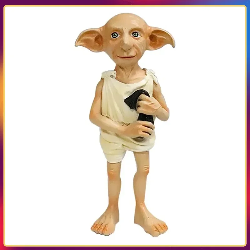 Figurine de dessin animé Dobby Elf, 16cm, modèle Abs, masque en Latex, décoration de film d'halloween, personnages de rôle, cadeaux, jouet préféré des garçons