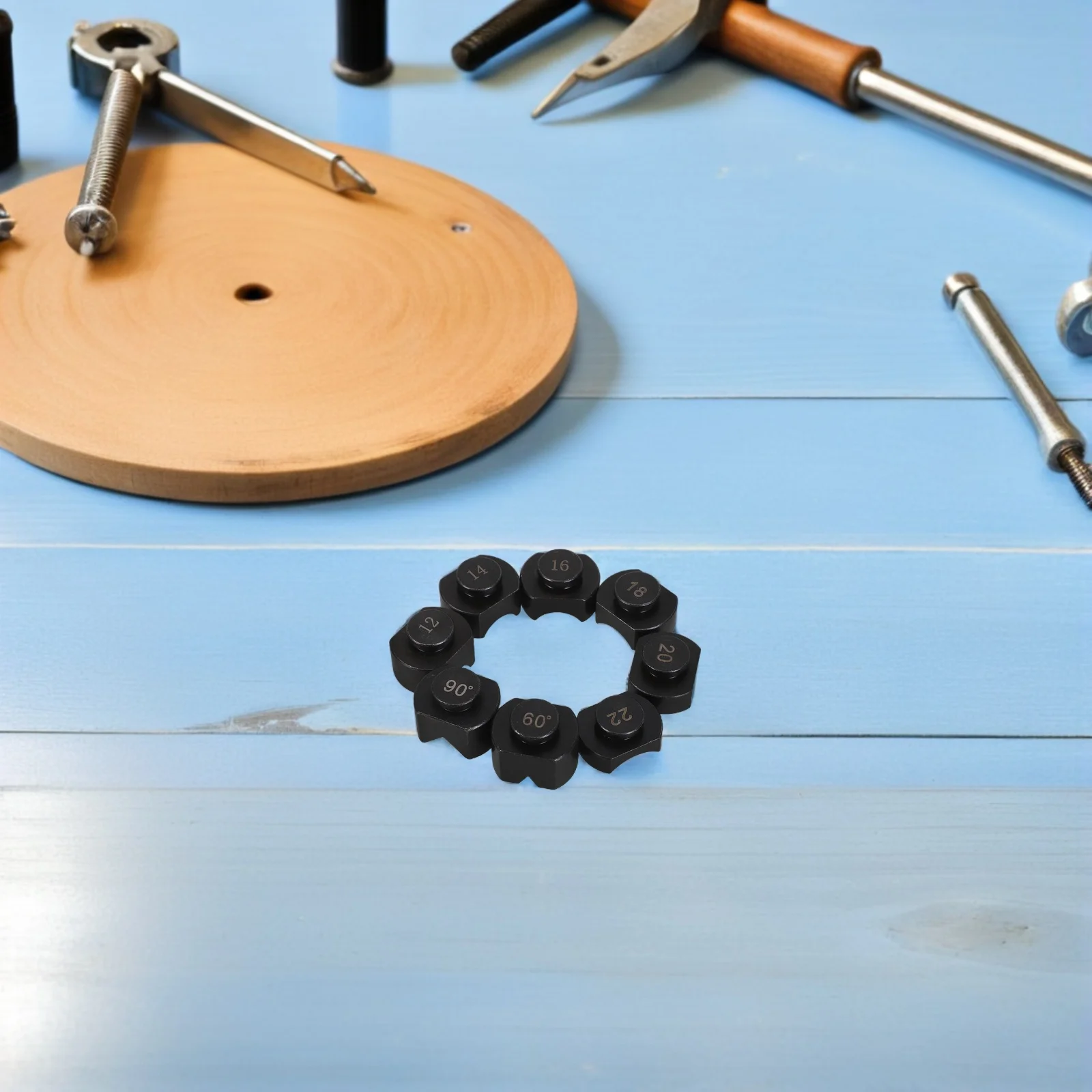 

8 шт., гибкие штампы для ювелирных изделий, сменные кольцевые гибкие штампы для колец-ложки, прочный хромированный стальной инструмент для изготовления колец своими руками-