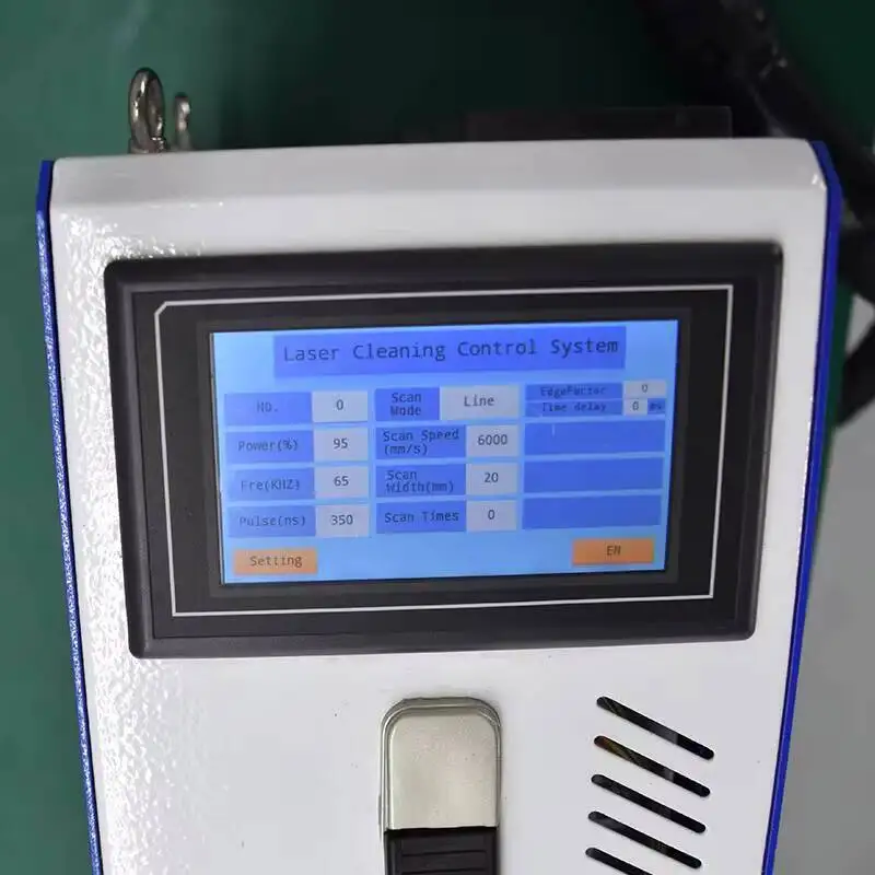 High Power Continuous Pulsed Fiber Laser Cleaner for Industrial rust Paint Glue and Plating Removal on Steel Aluminum