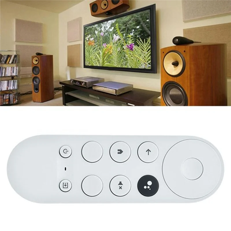 2 قطعة بلوتوث صوت التحكم عن بعد البلاستيك الأبيض ل 2020 جوجل TV 4K سنو G9N9N التحكم عن بعد