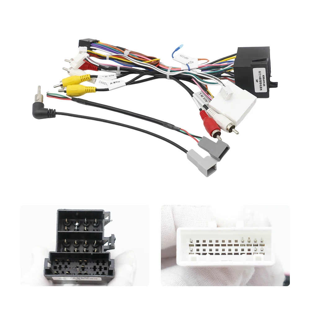 

16 контактов для Hyundai Ix35 Tucson 2 2009-2015, автомобильный жгут проводов, адаптер Canbus Box для KIA Sportage Sorento