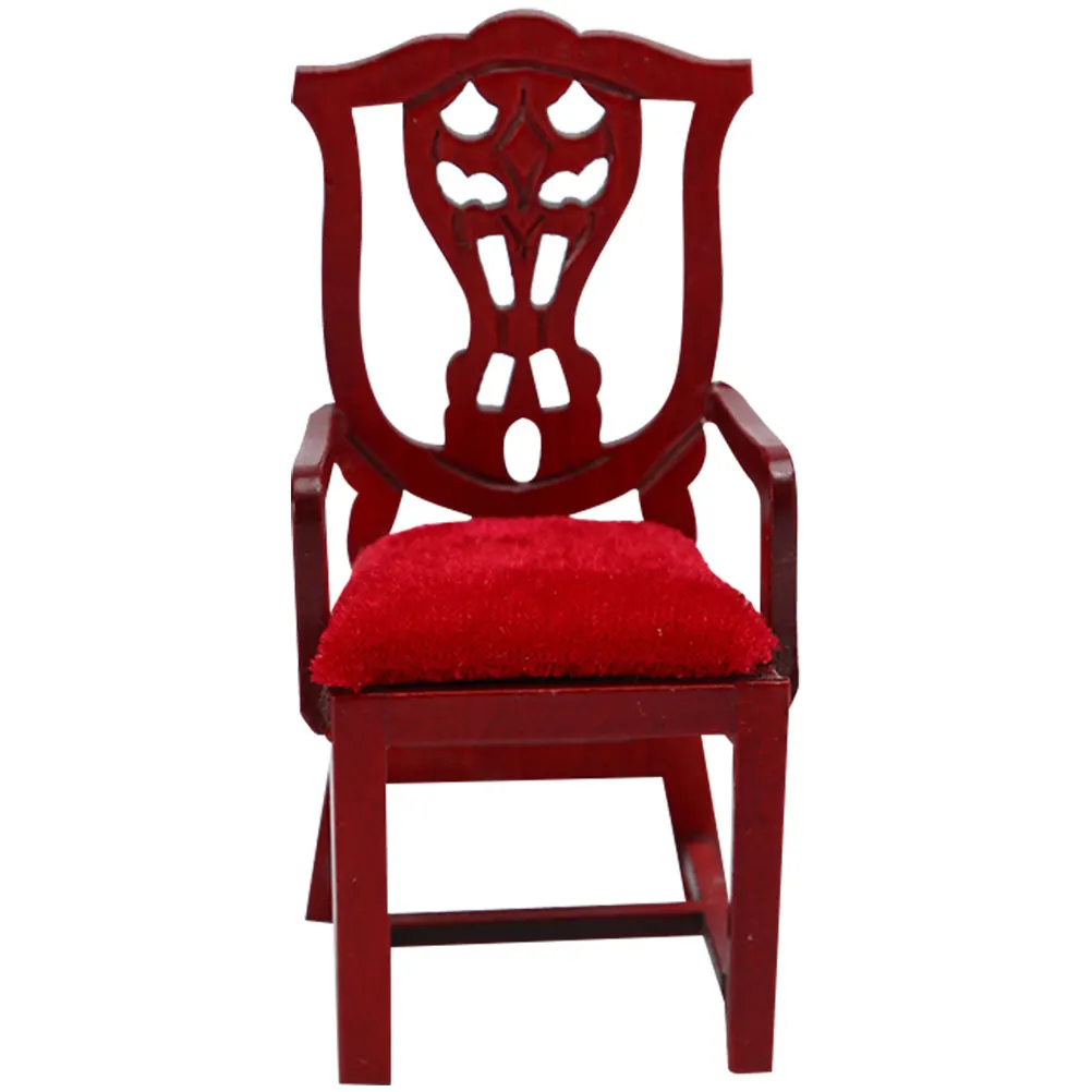 

1 шт. миниатюрный деревянный стул для DIY-проектов, декор для мини-домиков, натуральный ретро-дизайн, маленький размер, идеально подходит для любителей DIY и домашнего декора