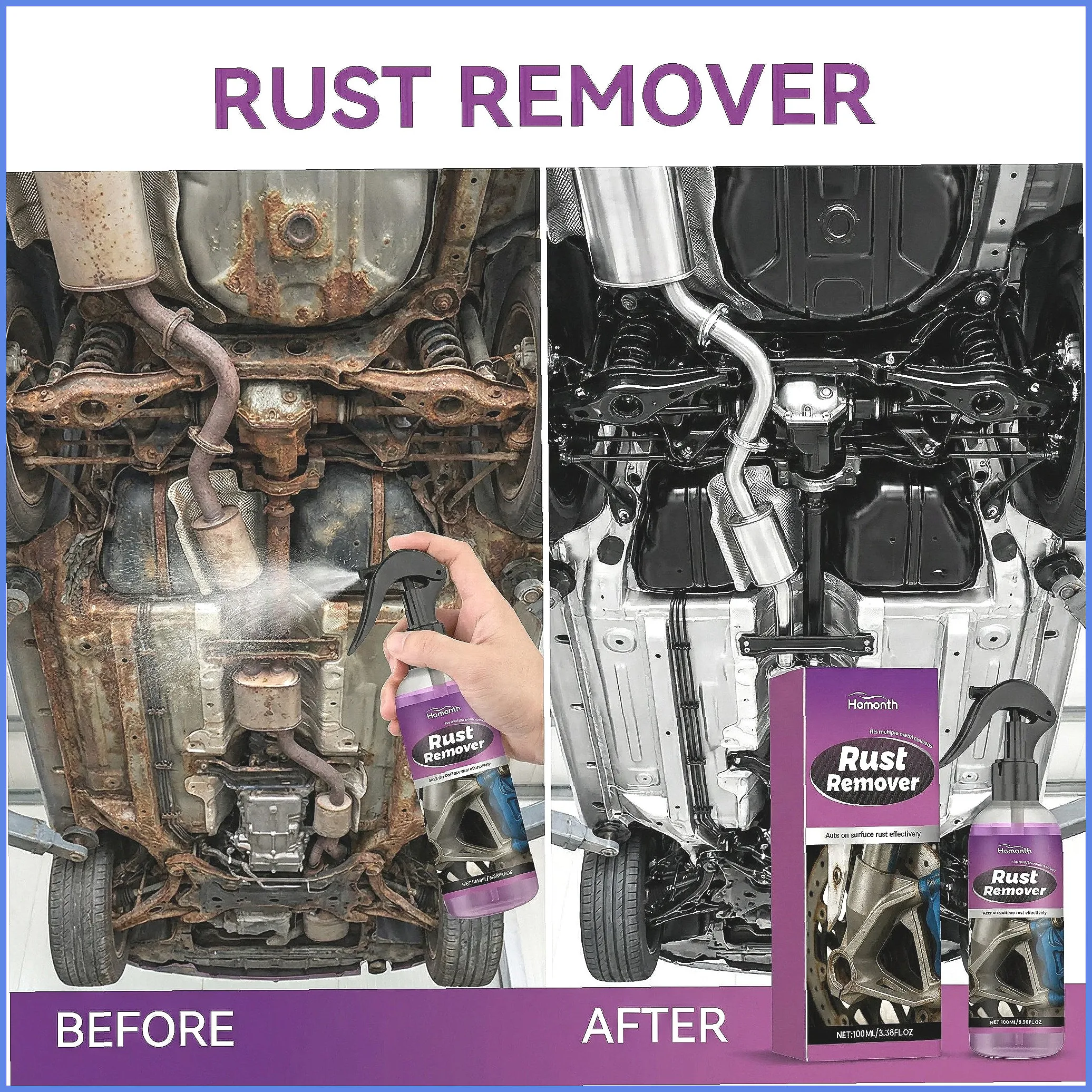 New Universal Rust Remover Spray Powerful Formula Efficient Prevents Re Rusting Fast Cleaning for Ships Cars2