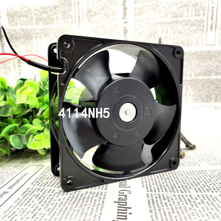 

Sealed 120x120x38mm Server Fan 4114NH5 1.9A high air volume fan 46W DC24V All metal Axial flow fan