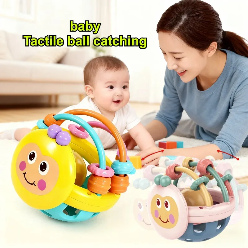 لعبة الاستيلاء على الكرة اللمسية للأطفال، التعليم الحسي المبكر لحديثي الولادة، ألعاب كرة الدف، ألعاب طحن مطاطية ناعمة، الصحة