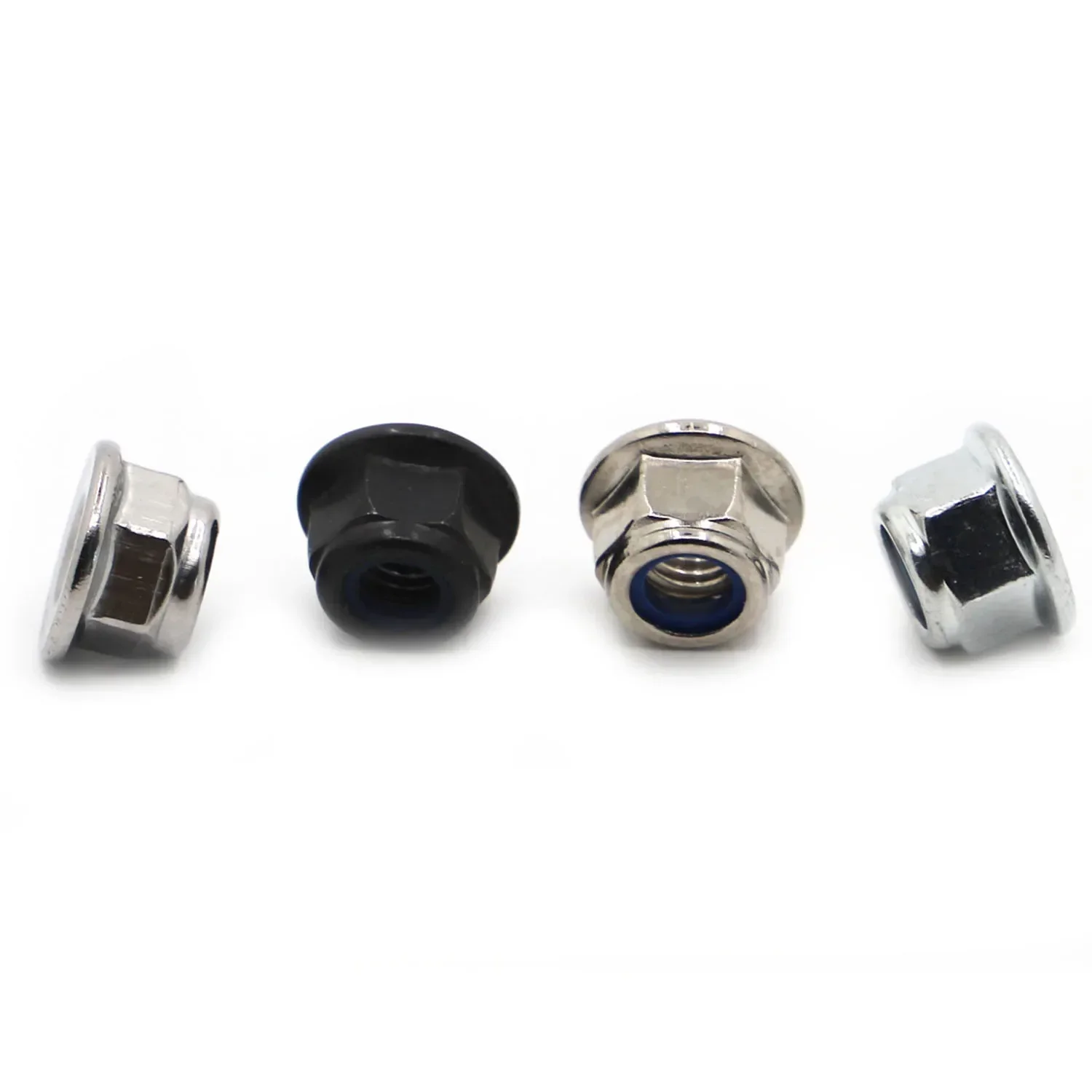 M3 M4 M5 M6 M8 M10 M12 Stainless Steel / Nickel / Galvanized Nylon Lock Flange Nut Insert Lock Nut Self-locking Nylock Locknut