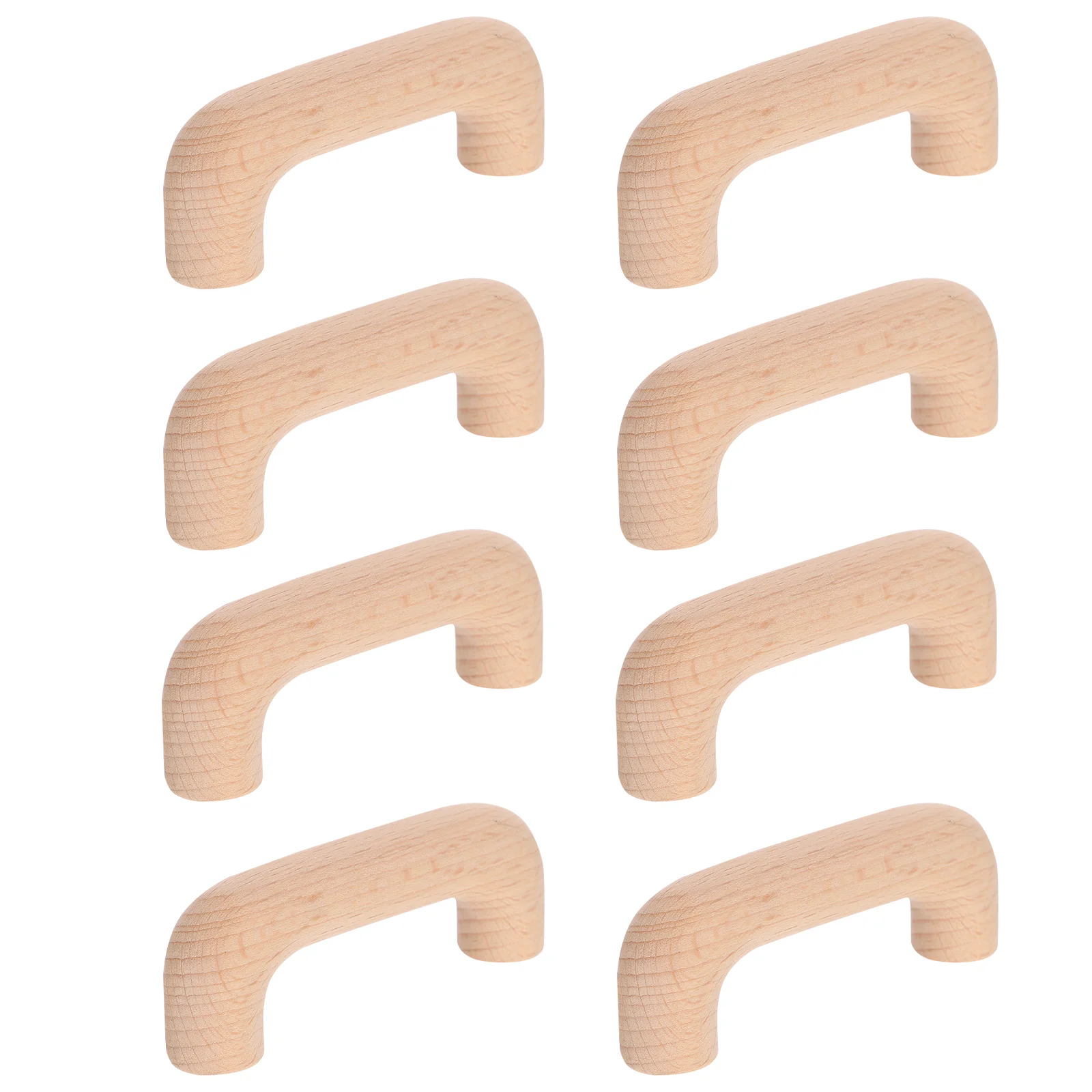 

8 Pcs Door Pulls for Kitchen Cabinets Wooden Handle Vintage Knobs Handles Dresser Drawers