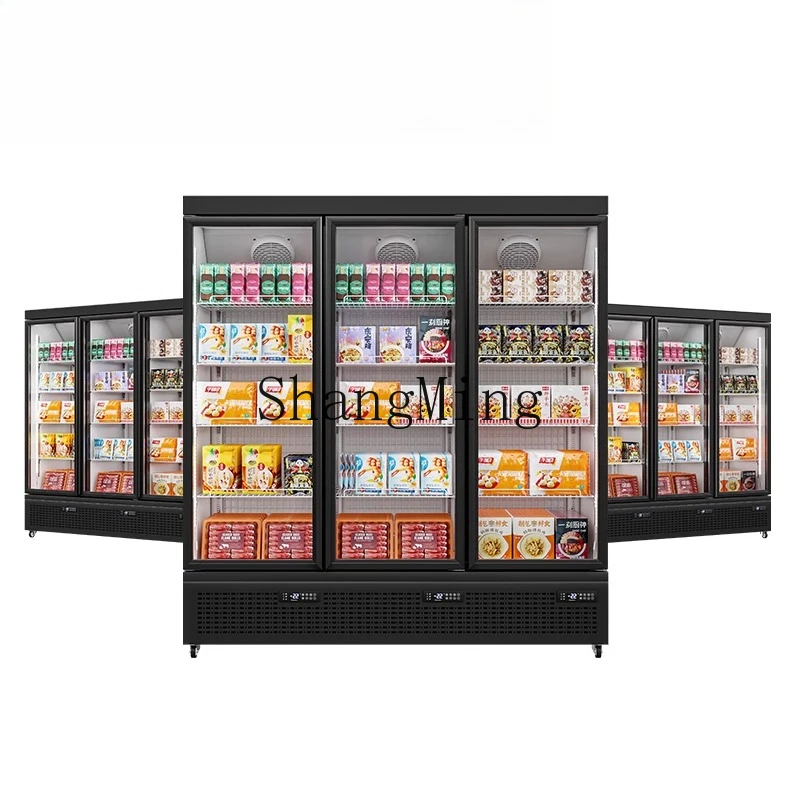 

LXY Commercial Frozen Ice Cream Prefabricated Vegetable Vertical Low Temperature Freezing Display Cabinet