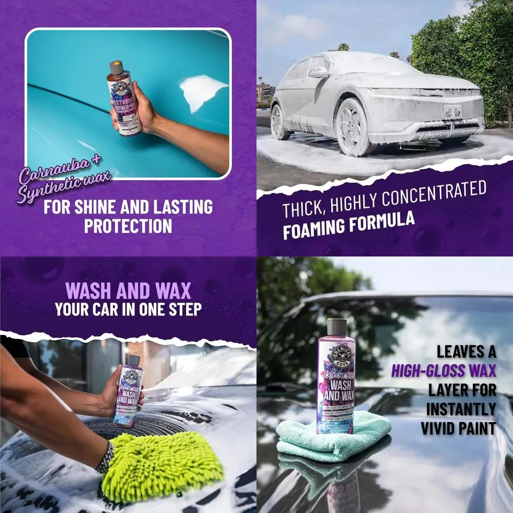 

Extreme Bodywash & Wax Foaming Car Wash Soap - Soap for Foam Cannons, Foam Guns, or Bucket Washes for Cars, Trucks, Motorcycles,