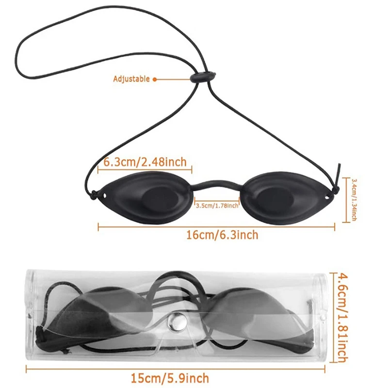 ソフトビューティーアイマスク IPL レーザー LED UV 光子美容赤色光療法調整可能なサンベッド用品レーザー保護メガネ