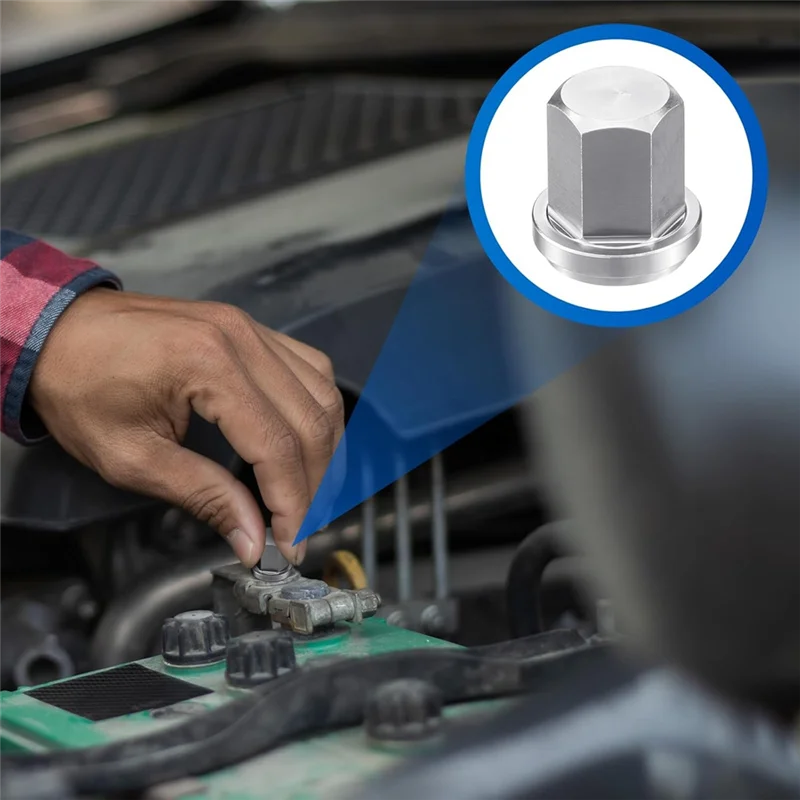 

A23P, 10 шт., гайка шпильки для батареи 3/8 дюйма, закрытая гайка из нержавеющей стали для стандартной шпильки 3/8 дюйма