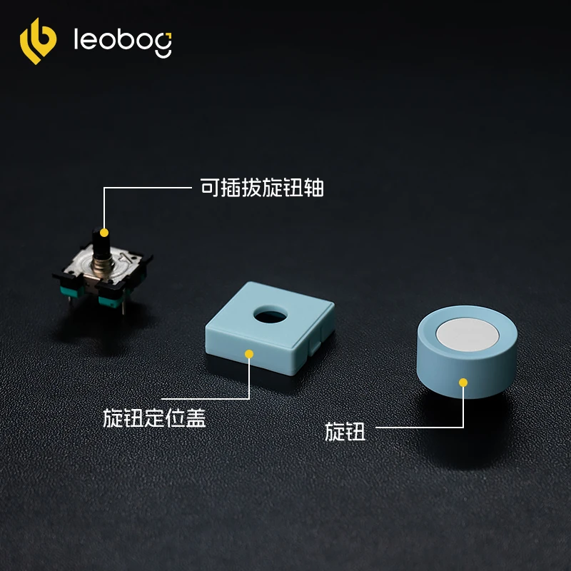 LEOBOG Hi86 Aluminum Alloy Mechanical Keyboard with Dedicated Knob Key Replaceable Hot Swappable Customized Keyboard Keys