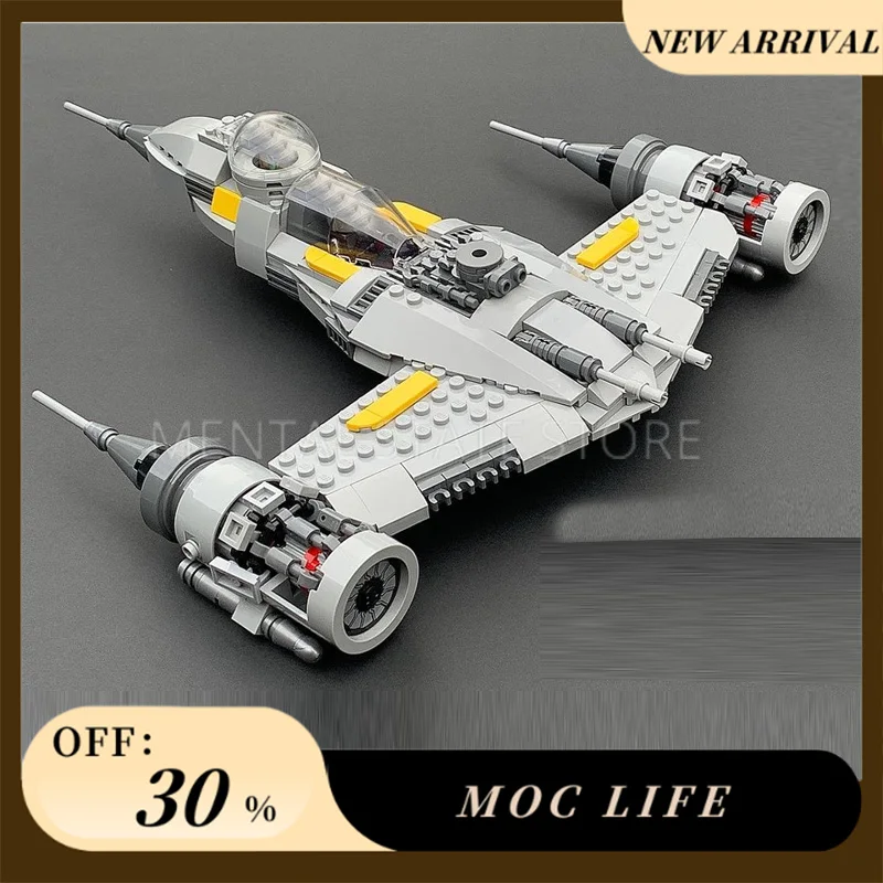 

НОВЫЕ 397 шт. индивидуальные MOC N1 Starfighter, строительные блоки, технологические кирпичи, сделай сам, креативная сборка, образовательные игрушки, праздничные подарки