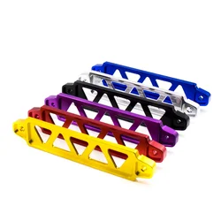 Billet Aluminum Car Battery Fasten Bracket Holder Battery Tie Down Brace 218mm/190mm For Honda Civic Nissan