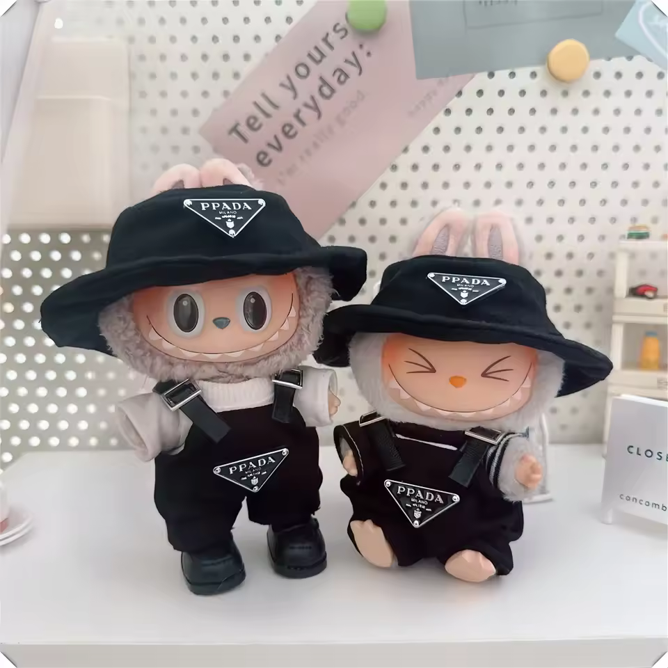 For 17cm Labubus Mini Doll Clothes Outfit Hat Clothes Shoes Labubu II Doll Accessories Cultivate Sitting Party Game Toys 1Pc - AliExpress 