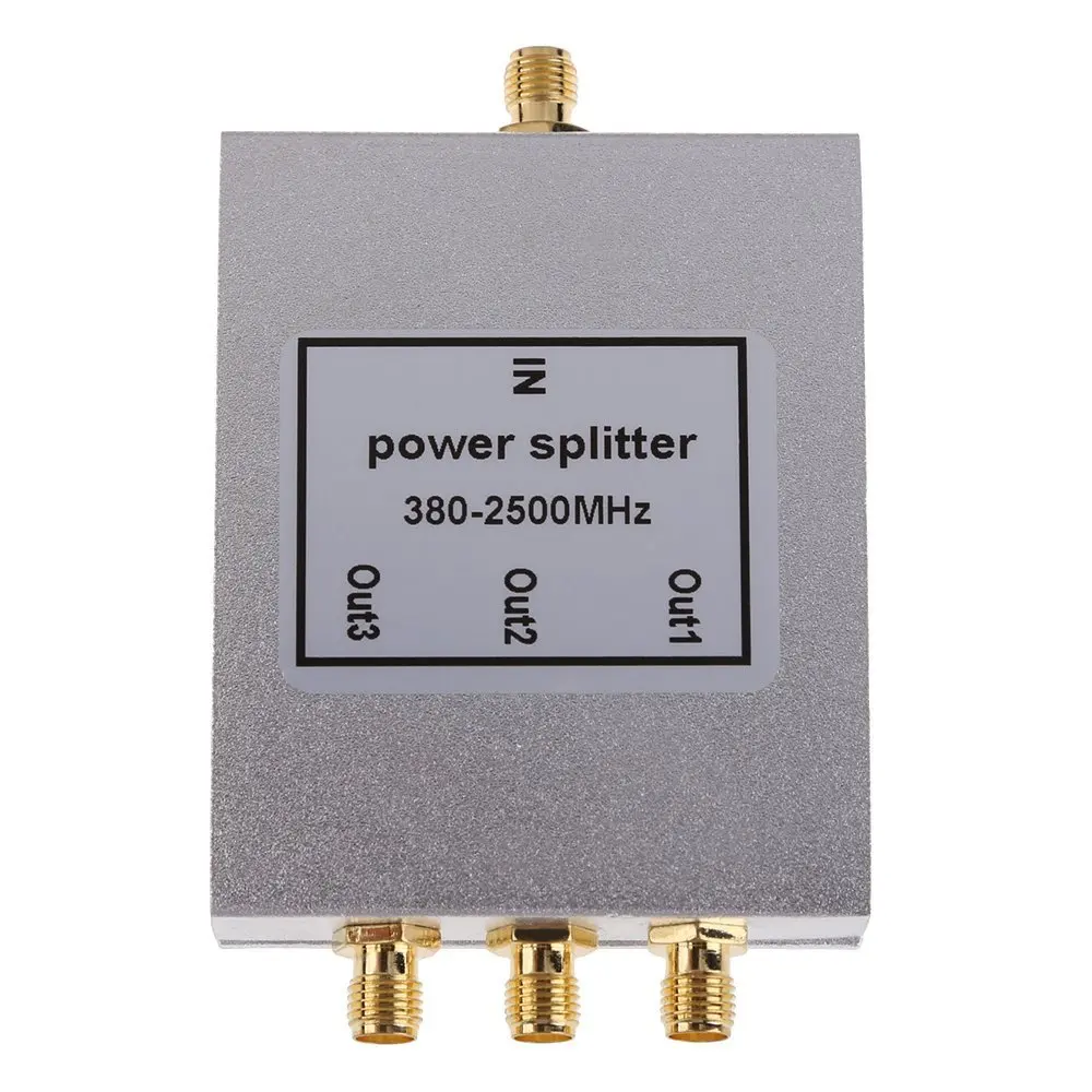 

New 3 Way SMA Power Splitter 380mhz~2500MHz,SMA female power divider signal cable splitter female divider