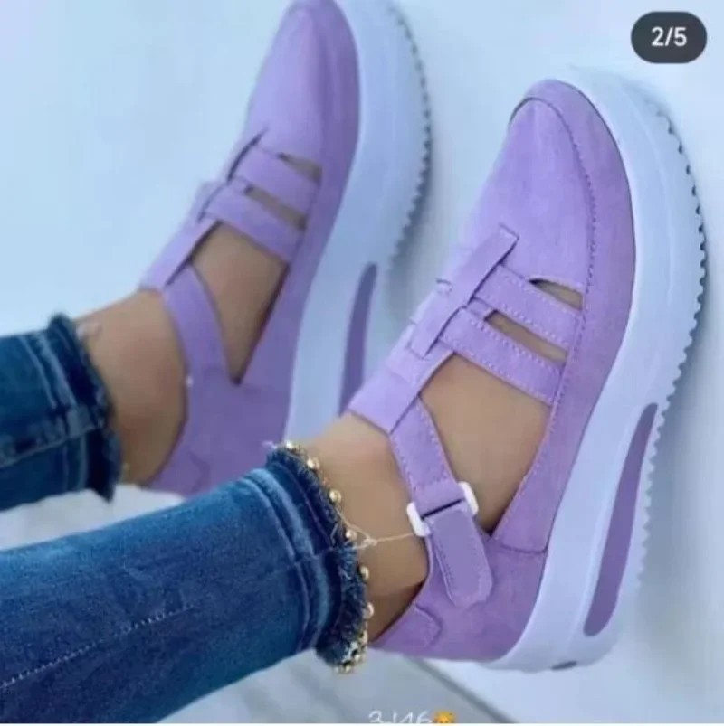 2024 Summer Wedges Shoes for Women Open Toe Beach Female Sandals Multicolor Slingback Sandals Platform Ladies Sandals Plus Size
