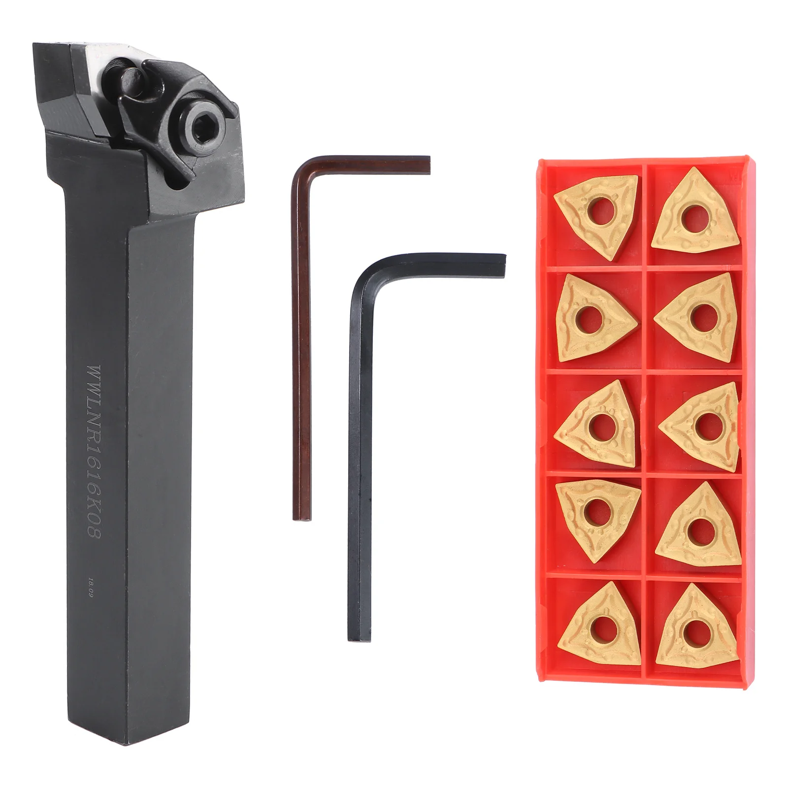 

4 шт. набор держателей токарных инструментов из нержавеющей стали с ЧПУ для сверхмощной обработки Wwlnr1616H08 Wnmg0804 вставки ручные