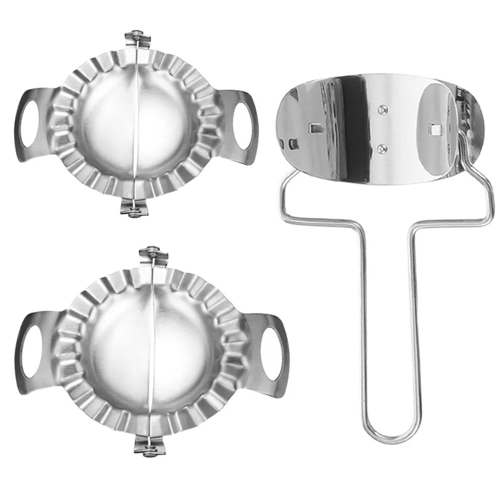 1Set Dumpling Maker Mold Stainless Steel Kitchen Gadget for Dumplings Empanadas Ravioli Mini Pies Dumplings Cutter