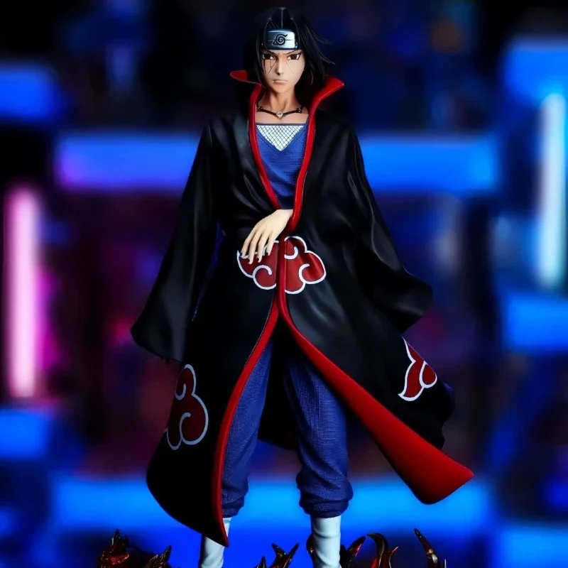 Anime Naruto Figuras 40cm Straw Hat Itachi Uchiha Figure Akatsuki Figurine Removable arm Statue PVC Collection Decoration Toys