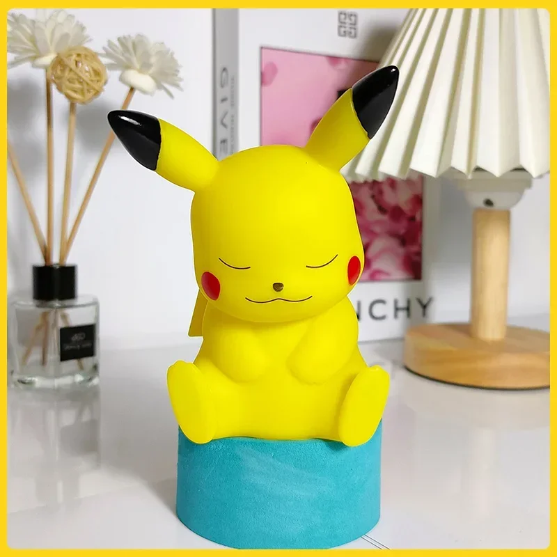 Pokemon Pikachu Night Light Glowing Anime Figures Toy Pokemon Pikachu Cute Bedside Led Lamp Kawaii Children Birthday Gift Girl