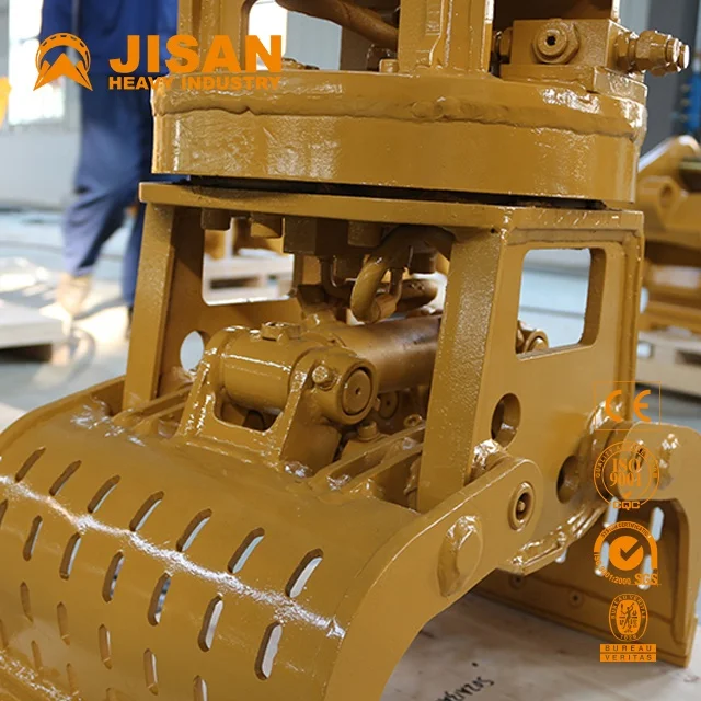 ชุดเครื่องมือคีบจับและคัดแยกเศษเหล็กแบบไฮดรอลิกอเนกประสงค์สำหรับรถขุดขนาดเล็ก พร้อมมอเตอร์และชิ้นส่วนหลัก