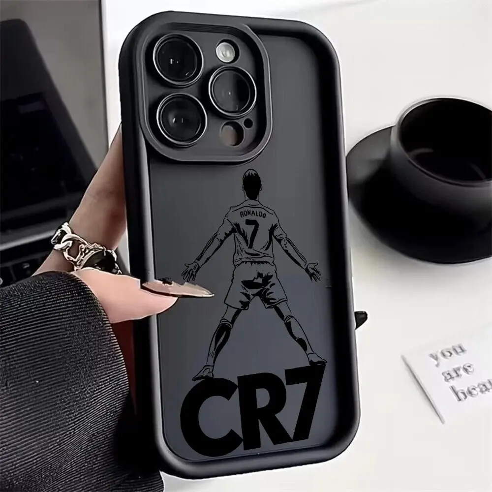 Football C-CR7 C-Cristianos Ronaldos Casing For Xiaomi Redmi 14C 12 12C 13C 13 A3 PRO Note 13 12 10 11 Pro Plus Case Soft Funda