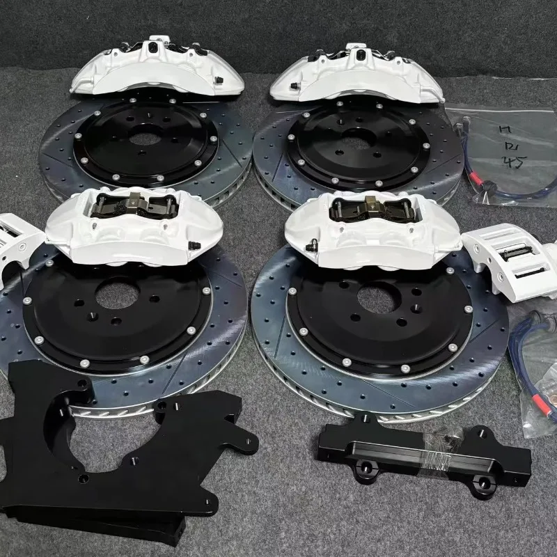 Large Brake Kit V6, 6-piston Brake Calipers, GT4, 4-piston Plus Mustang Handbrake for A45 C43 C63 E53 E63 S63 S65 G 63 GT Series