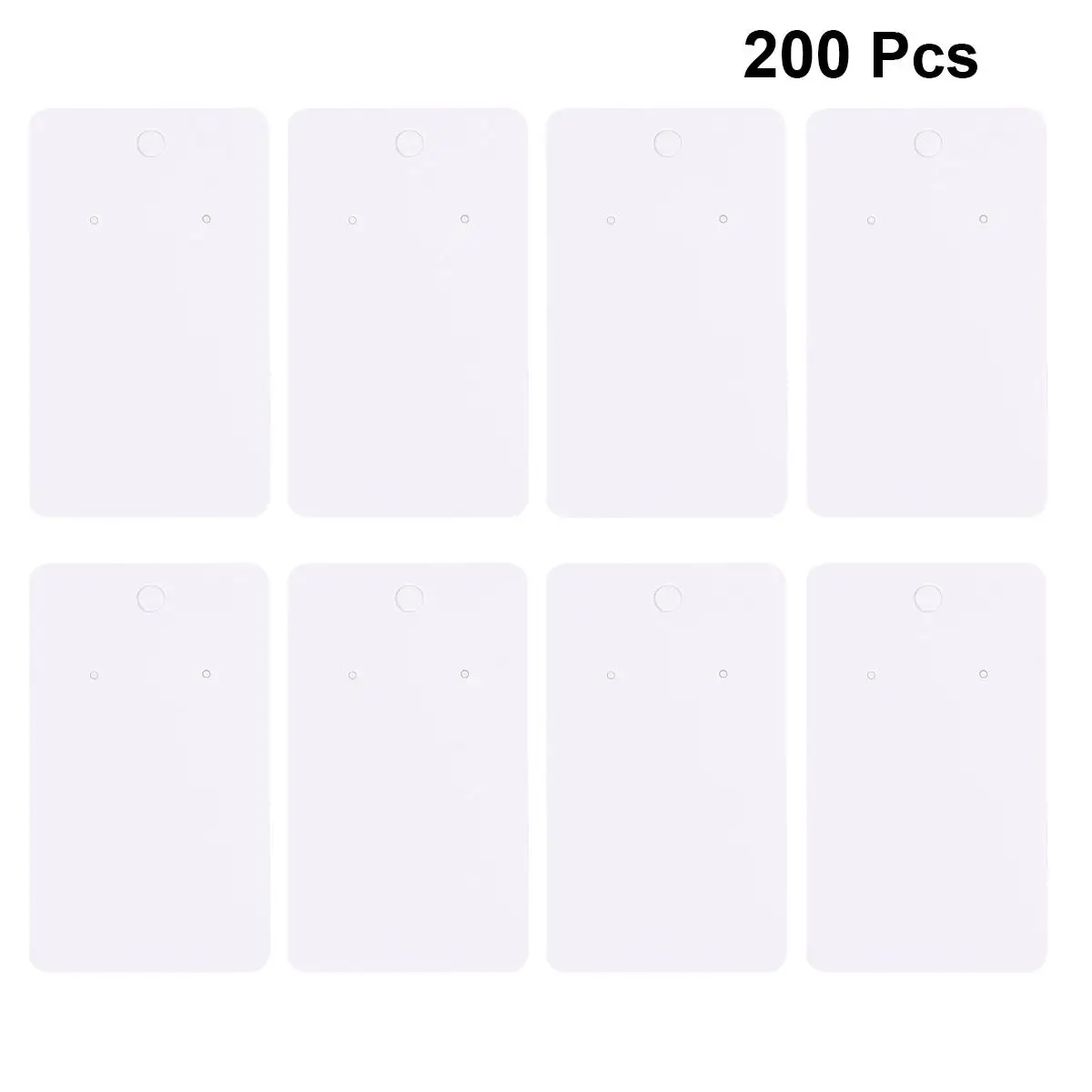 

200 Pcs Packaging Cards Earring Display Holder Paper Tags Display Holder for Stud Teardrop Jewelry Storage Creative