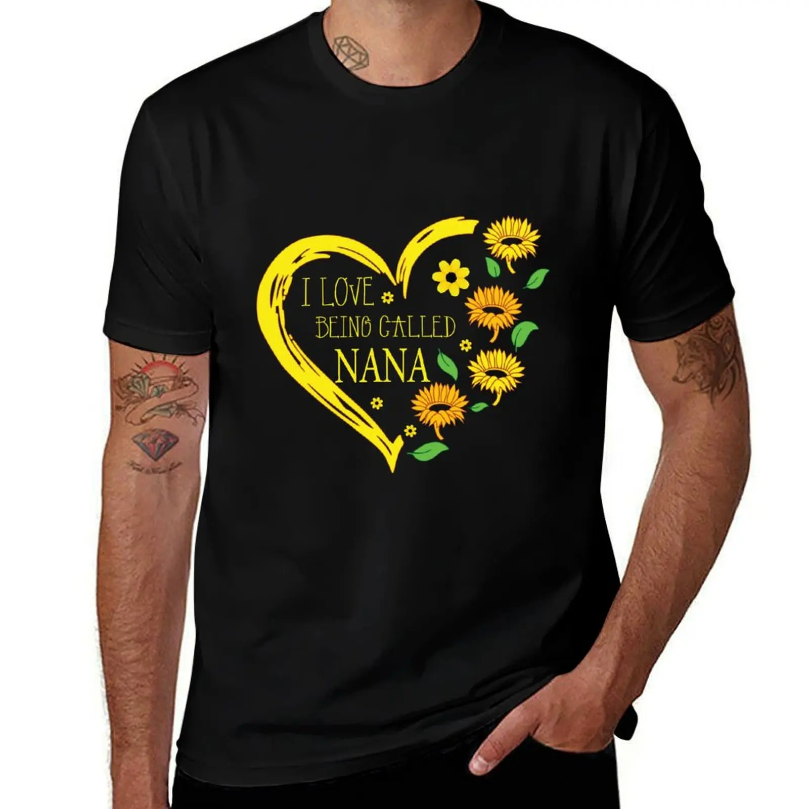 

I Love Being Called Nana | Sunflower | Happiness Is Being A Nana T-Shirt Man t-shirt clothes new gifts and t-shirts t shirt men