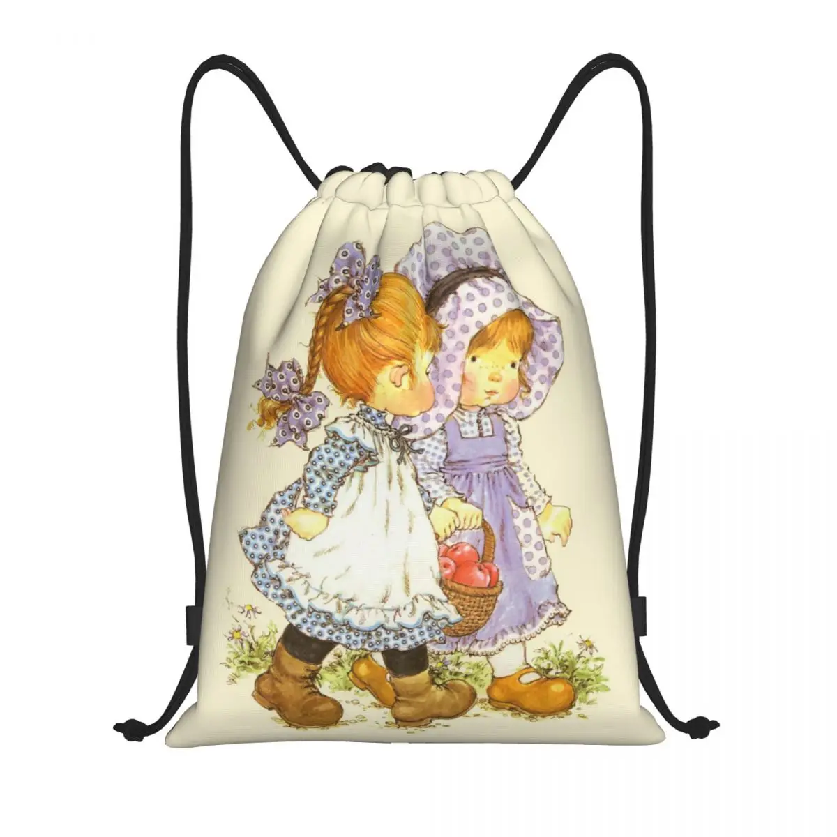 

Custom Sarah Kay Anime Children's Painter Artist Drawstring Bags Women Men Lightweight Sports Gym Storage Backpack