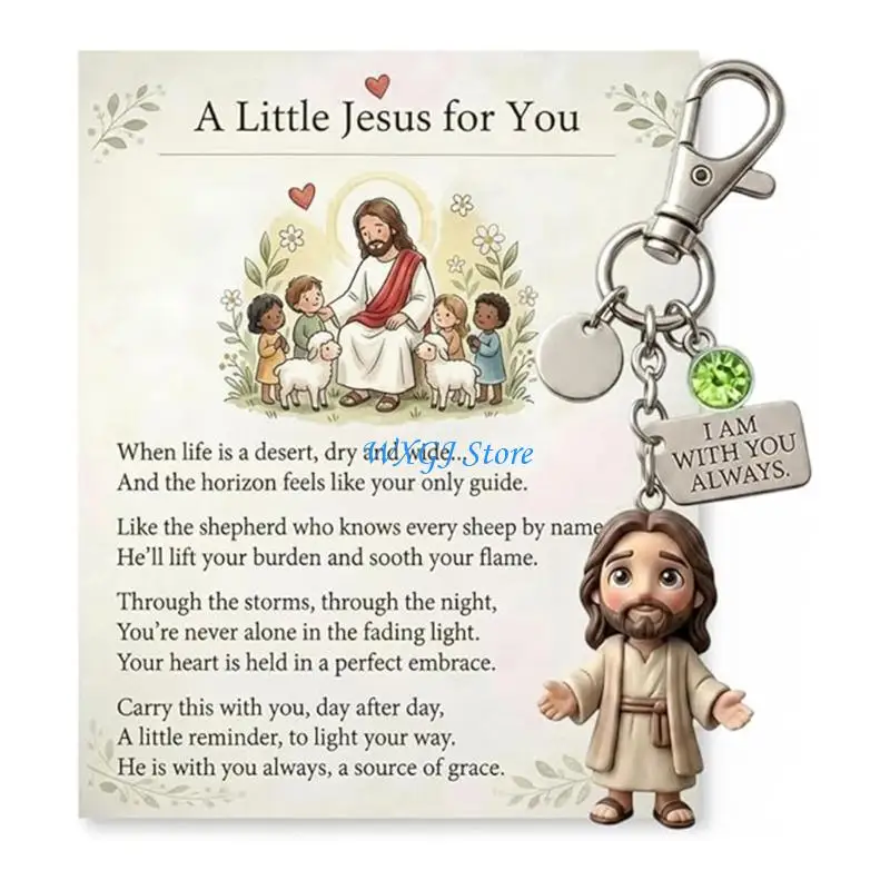 37JE Encouragement Charm Accessory with Engraved Plate and Round Accent, Daily Carry for Backpack, Bag, or Travel Use