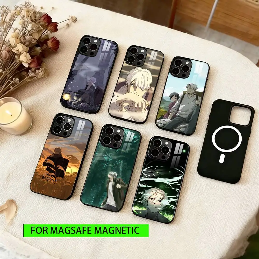 

Mushishi Phone Case Magnetic with Magsafe Wireless Charging For iPhone17,16,15,14,13,12,11 Plus,Pro