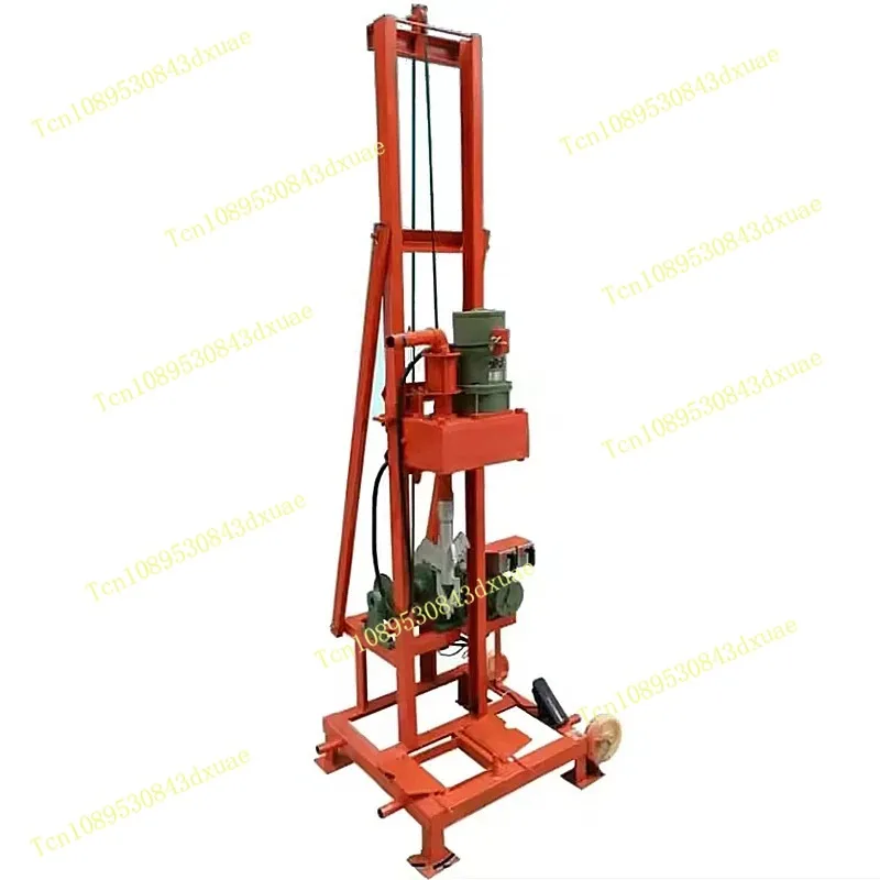 Small Civilian Well Drilling Rig, Foldable Well Drilling Rig, Household Two-phase Electric Water Well Drilling Rig