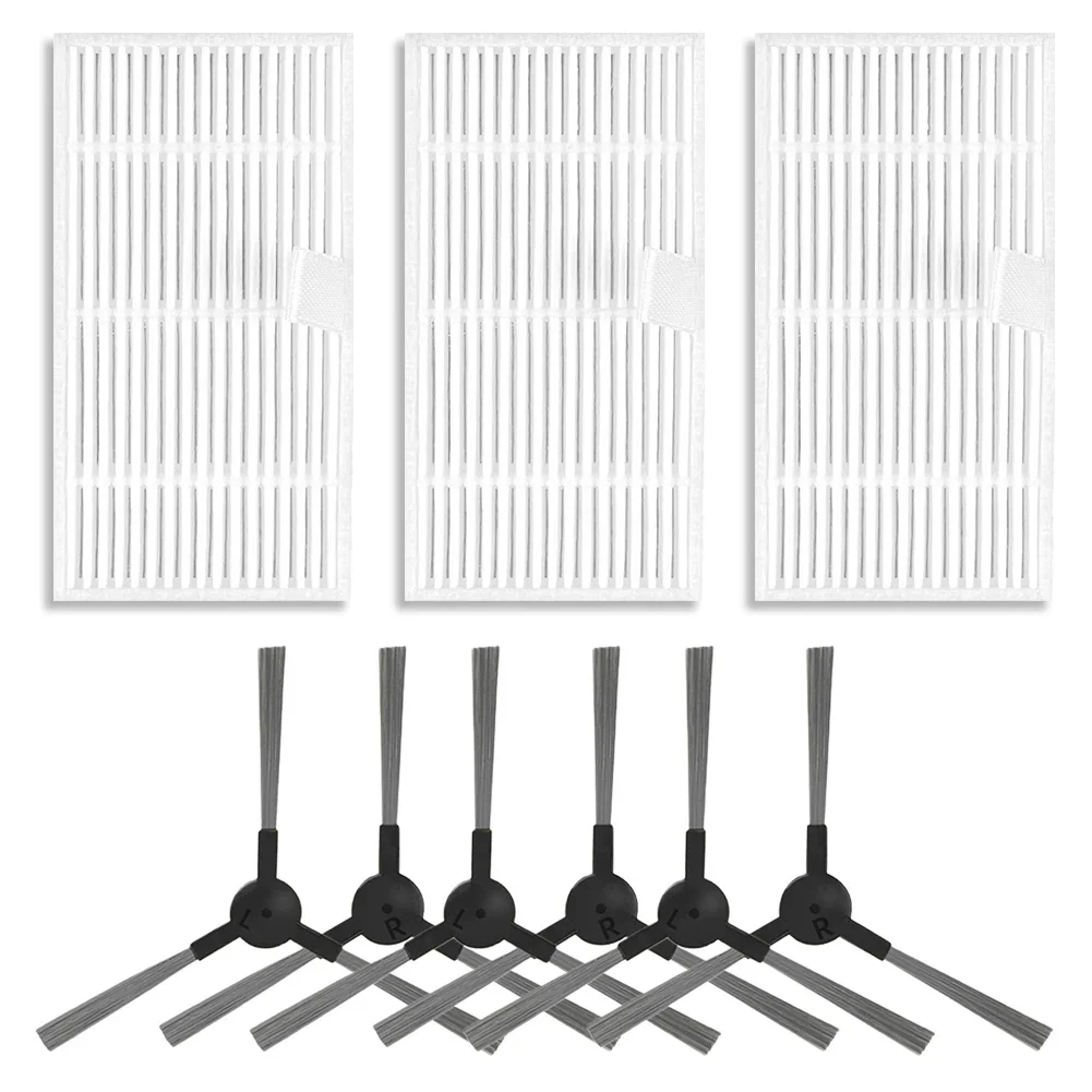 مجموعة فرش جانبية وفلتر لمكنسة كهربائية i2a ، إكسسوارات منزلية ، أدوات تنظيف ، 9 *