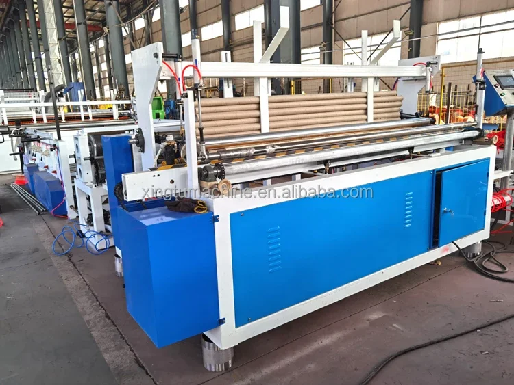 YG Customized High Speed Fully Automatic Complete Production Line Small Scale Bathroom Toilet Tissue Paper Roll Making Machine P
