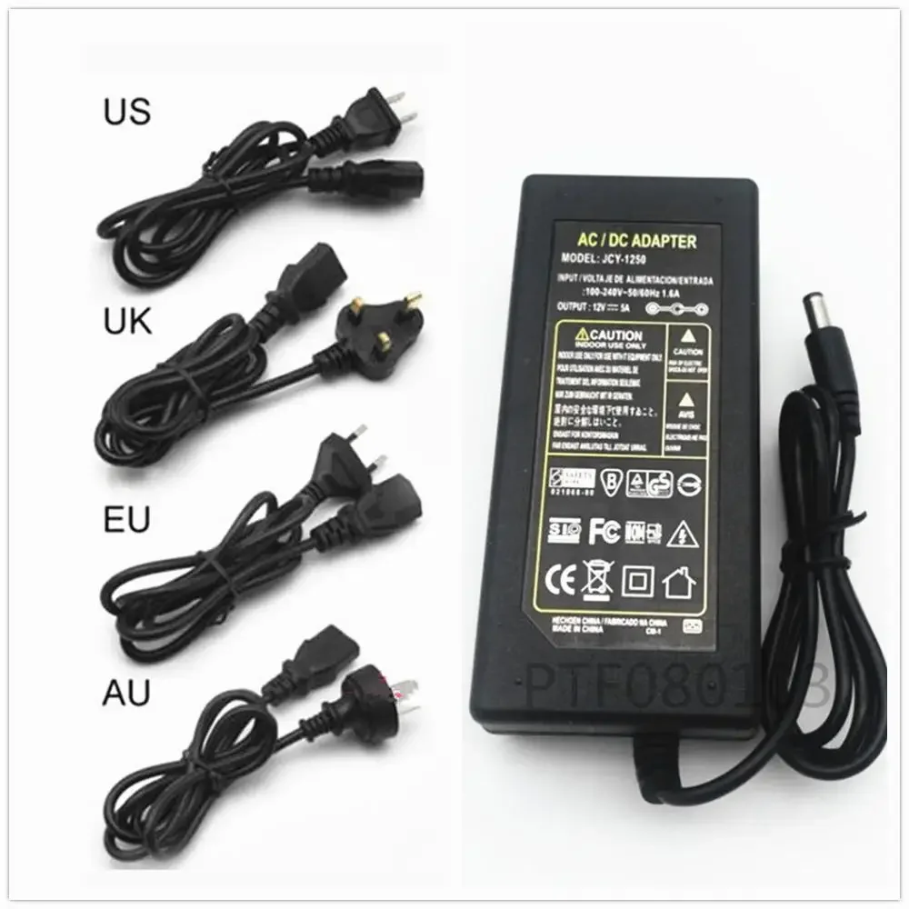 Power Adapter Voeding Lader DC 5 V/12 V/24 V 1A/2A/ 3A/5A/6A Adapter AC 100-240V Naar 5 V/12/V Universele Adapter EU/US/UK/A