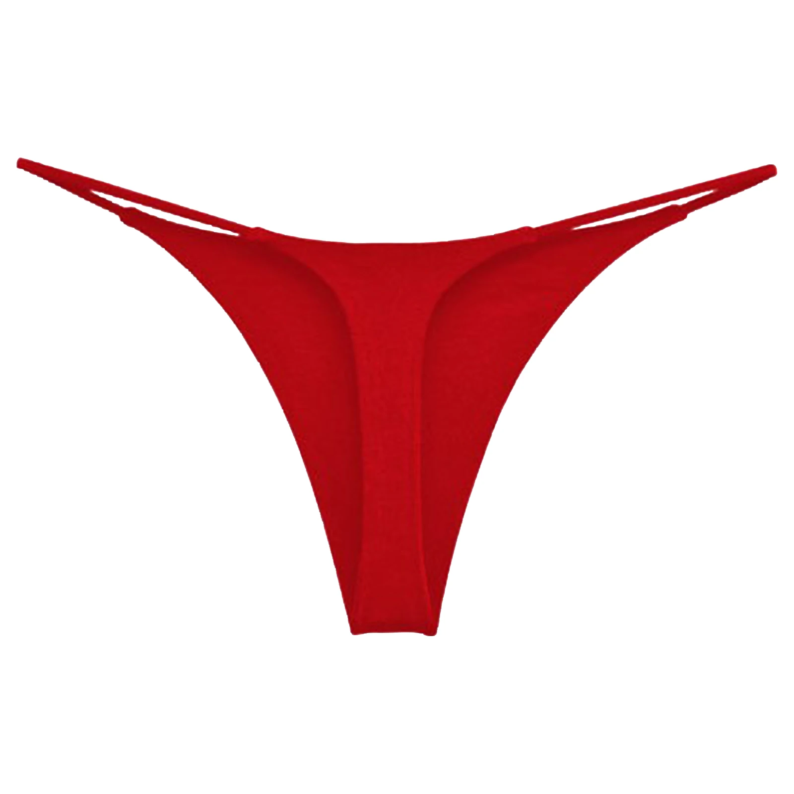 Tanga de baixo crescimento para mulheres, biquíni de praia, roupa de banho, discreto, t-back, banhos de sol