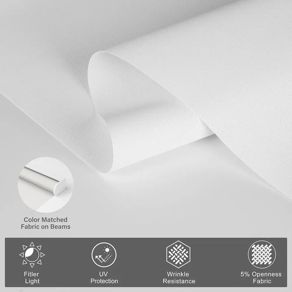 Luxury Ready Tuya Zigbee and WiFi Controlled Motorized Roller Blinds Customized Blackout Shades with Electric Automatic Lif