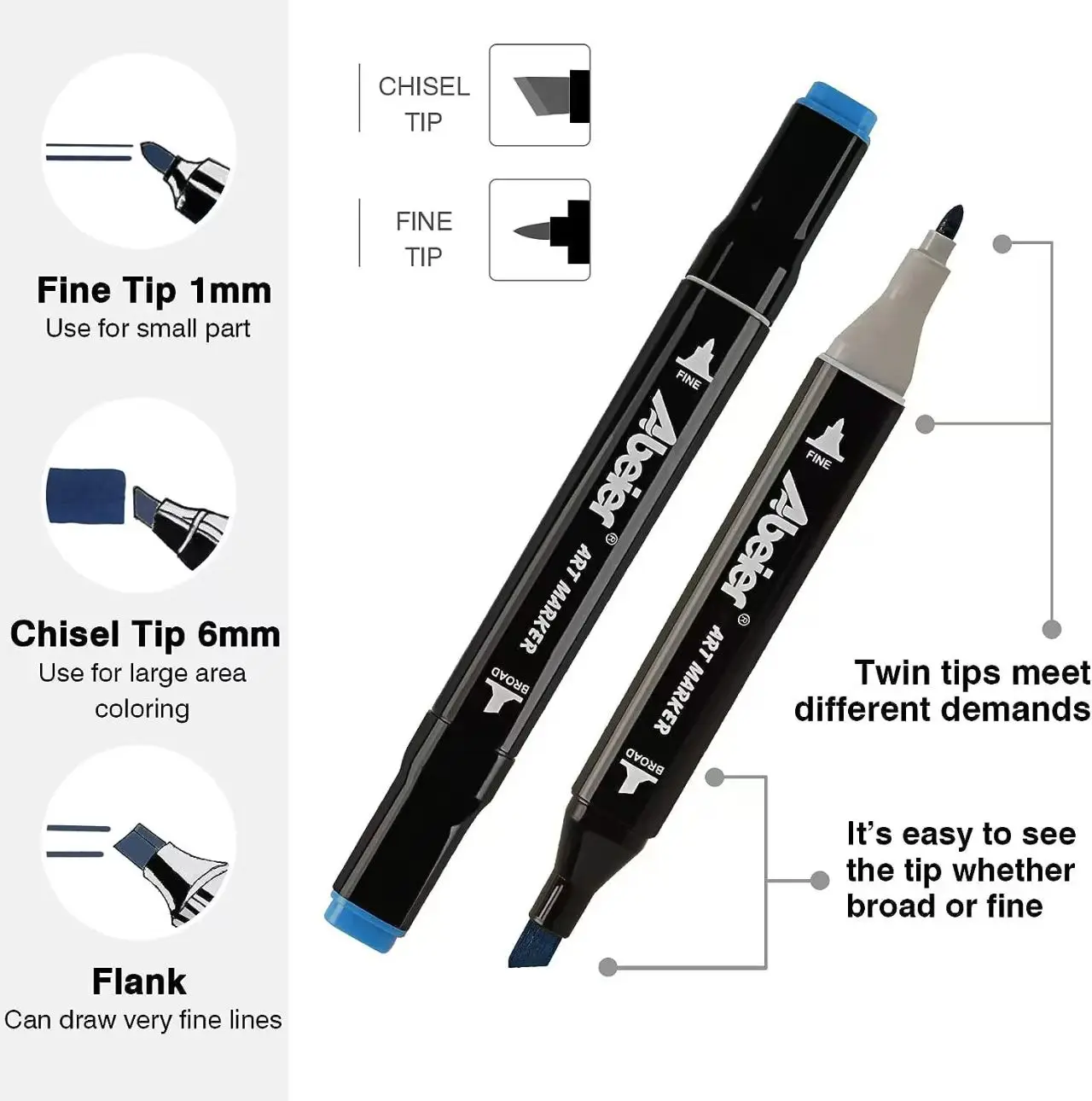 120 Colors Touch Double Headed Oily Art Marker Set for Draw Sketching Oily Tip Based Markers Graffiti Manga School Art Supplies