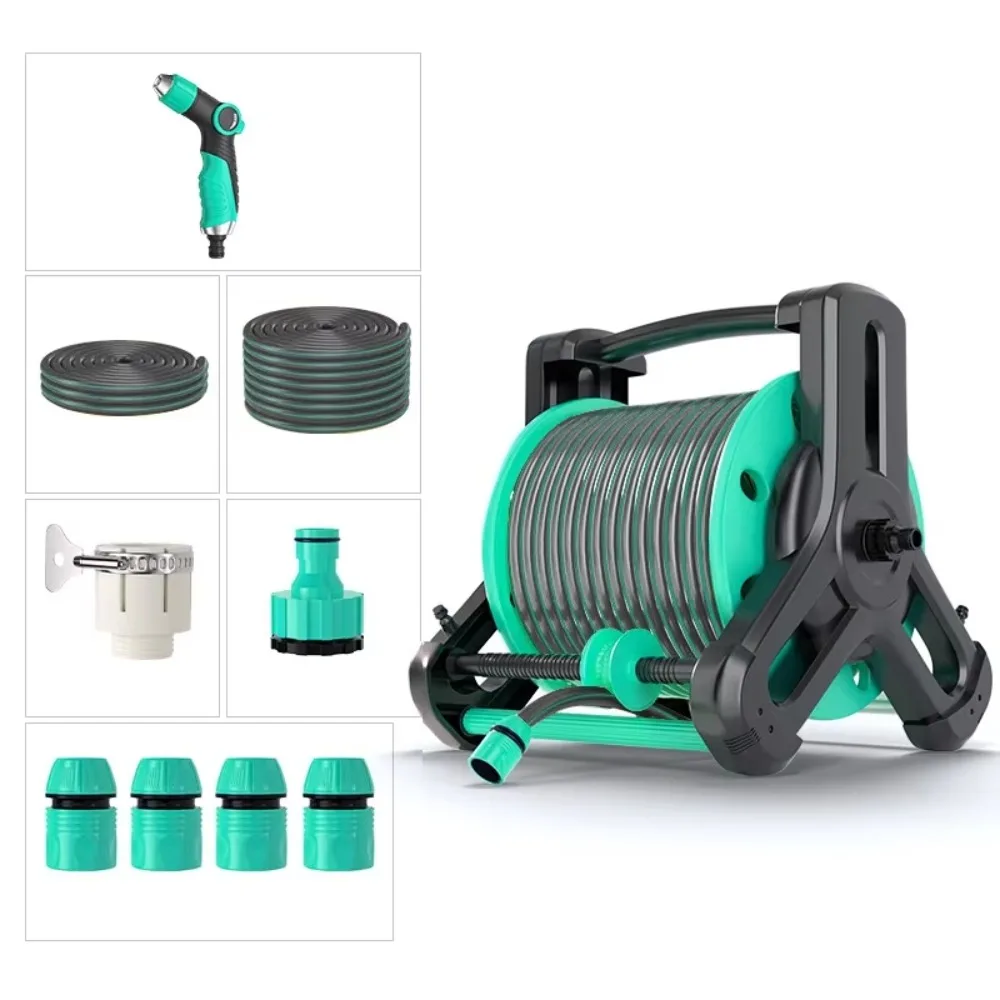 

Garden Watering and Ground Cleaning Water Guns, High-pressure Spray Guns for Home Garden Watering, Rotating Hose Racks